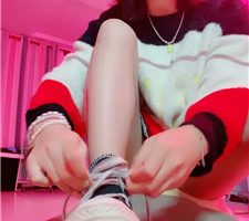 【美离子】高帮鞋白袜气味控制/脚插嘴 bf36333