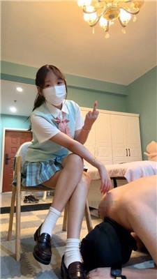 【小雨大王】JK小主-皮鞋白袜气味辱 JS260517-51