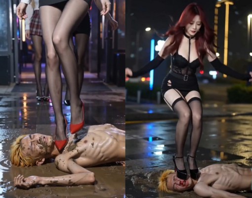 【段子先生】 夜店美女们的人肉地毯 YC-260518-2