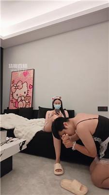 【崽妈妈】女仆装的私奴一边电击一边伺候 JS260612-34